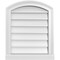 Ekena Millwork Arch Top Surface Mount PVC Gable Vent: Functional, w/ 2"W x 2"P Brickmould Sill Frame, 18"W x 22"H GVPAR18X2203SF - alternate 1